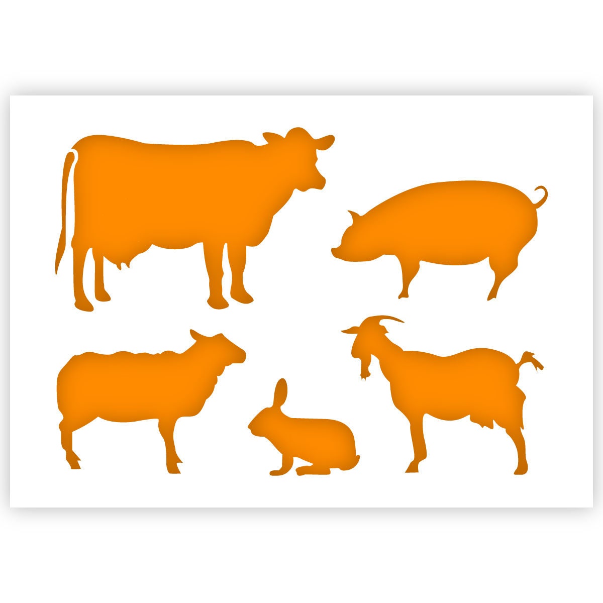 Farm Animal Stencils - Etsy UK Farm Animal Stencils - Etsy UK