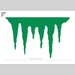 Icicles Stencil Frozen Stencil Icicle Stencil A3 | Etsy