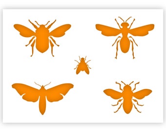 Insect Stencil - Bee Stencil - Bugs Stencil - A5/A4 Size - Reusable, kids friendly, painting crafts stencil