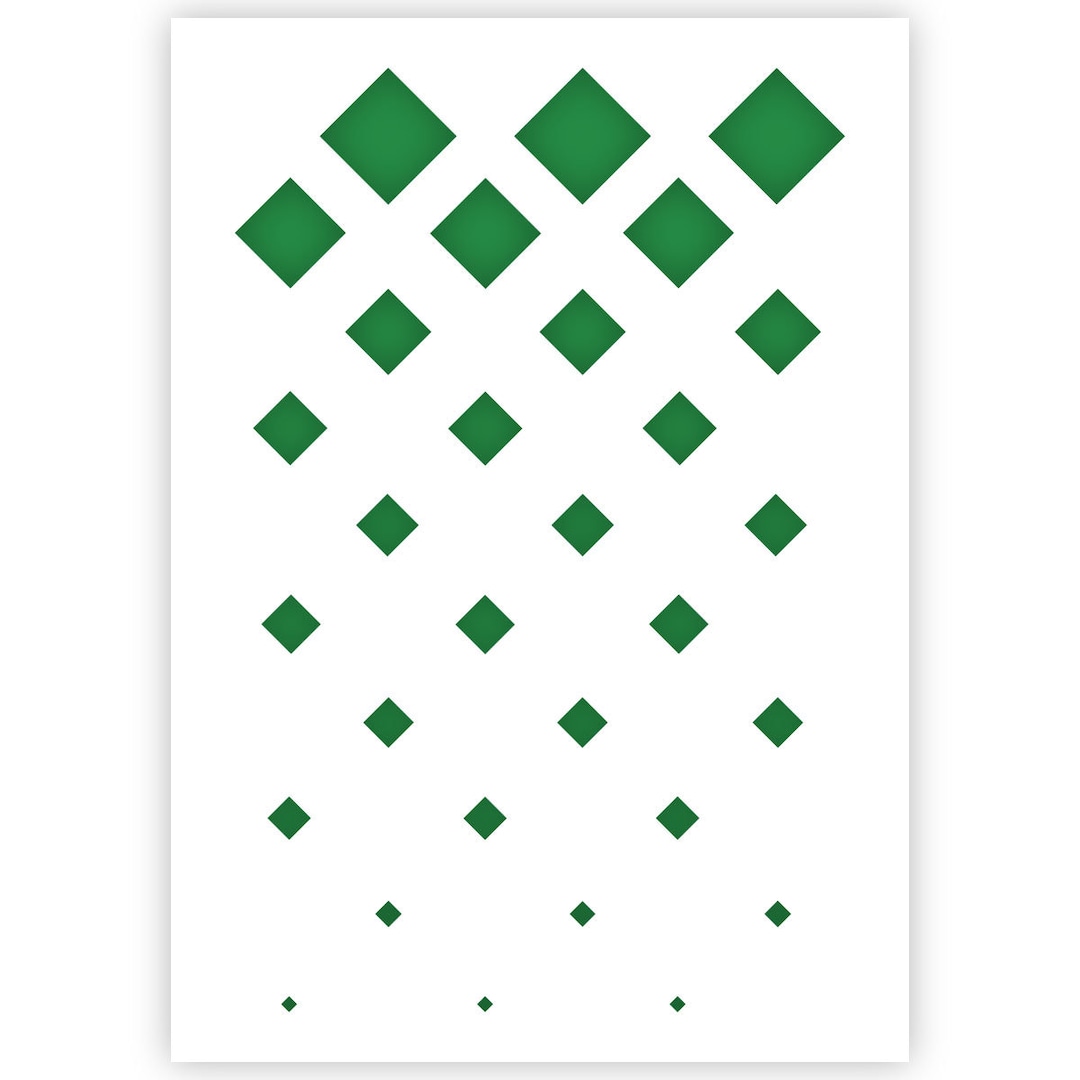 Diamond Stencil - Diamond Pattern Template - A4 / A5 Size - Reusable ...