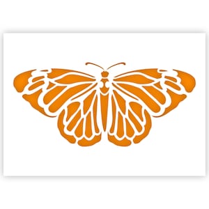 Butterfly Stencil - Taglia A5/A4 - Riutilizzabile, adatto ai bambini per pittura, artigianato, stencil per pareti e mobili