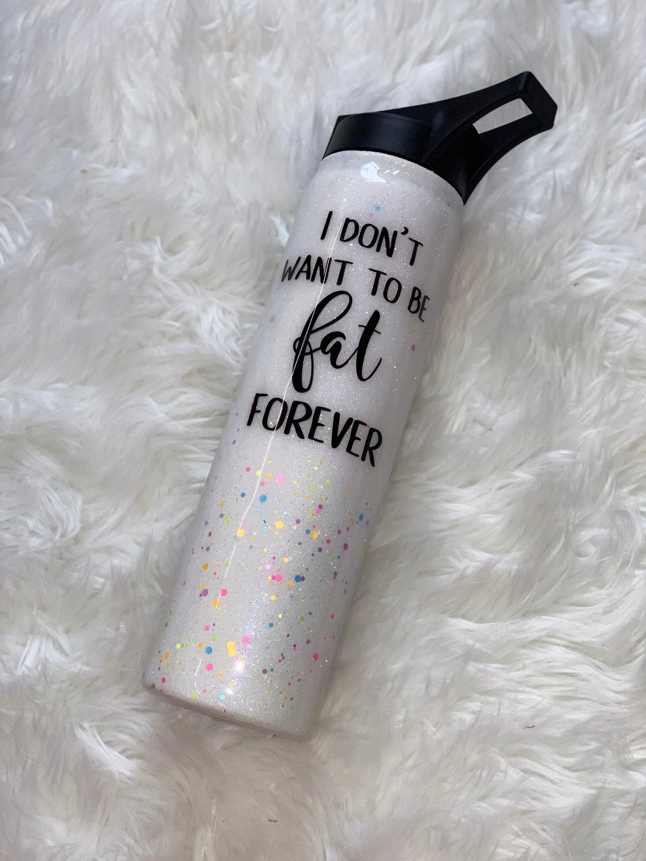 Water Bottle Tracker Drink your water glitter ombre tumbler