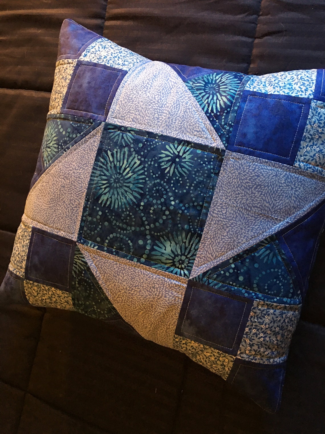 Quilted Throw Pillow Pattern PDF Etsy