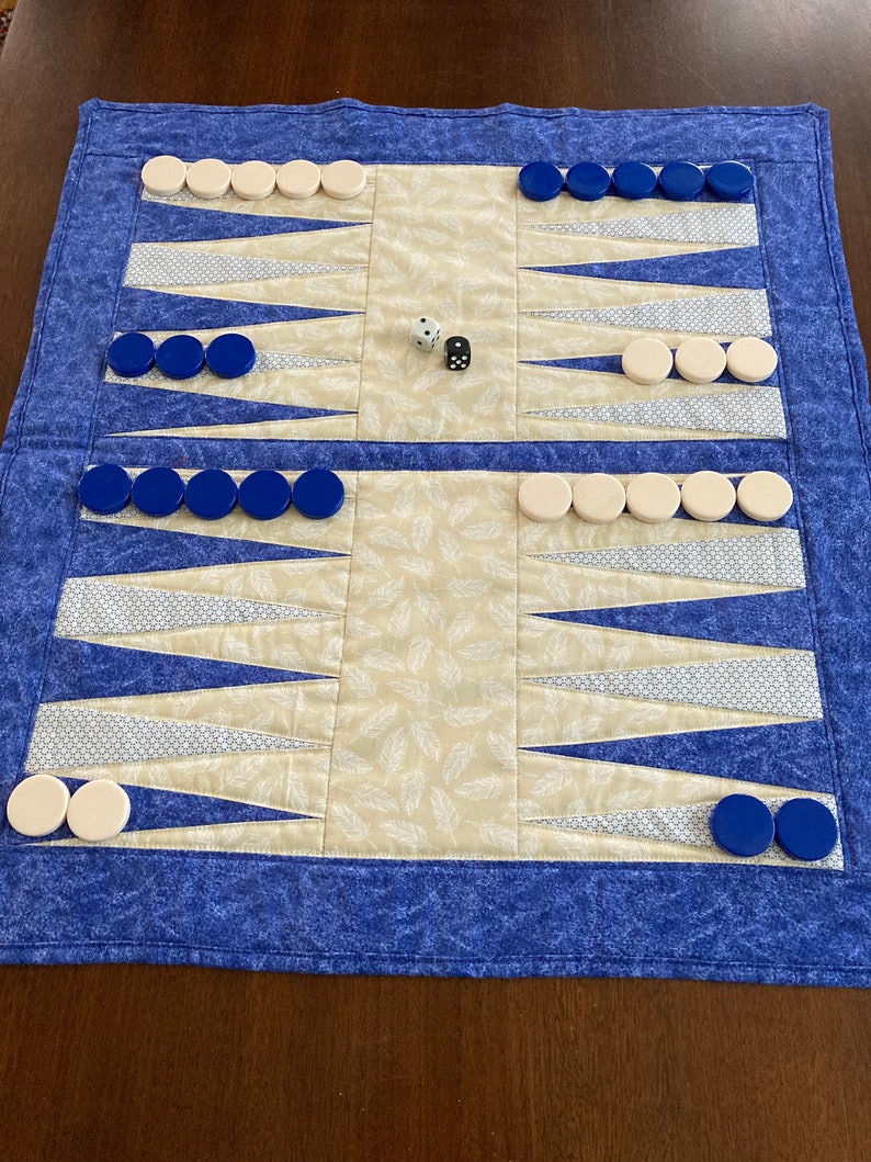 Quilted Backgammon Board Pattern PDF Etsy