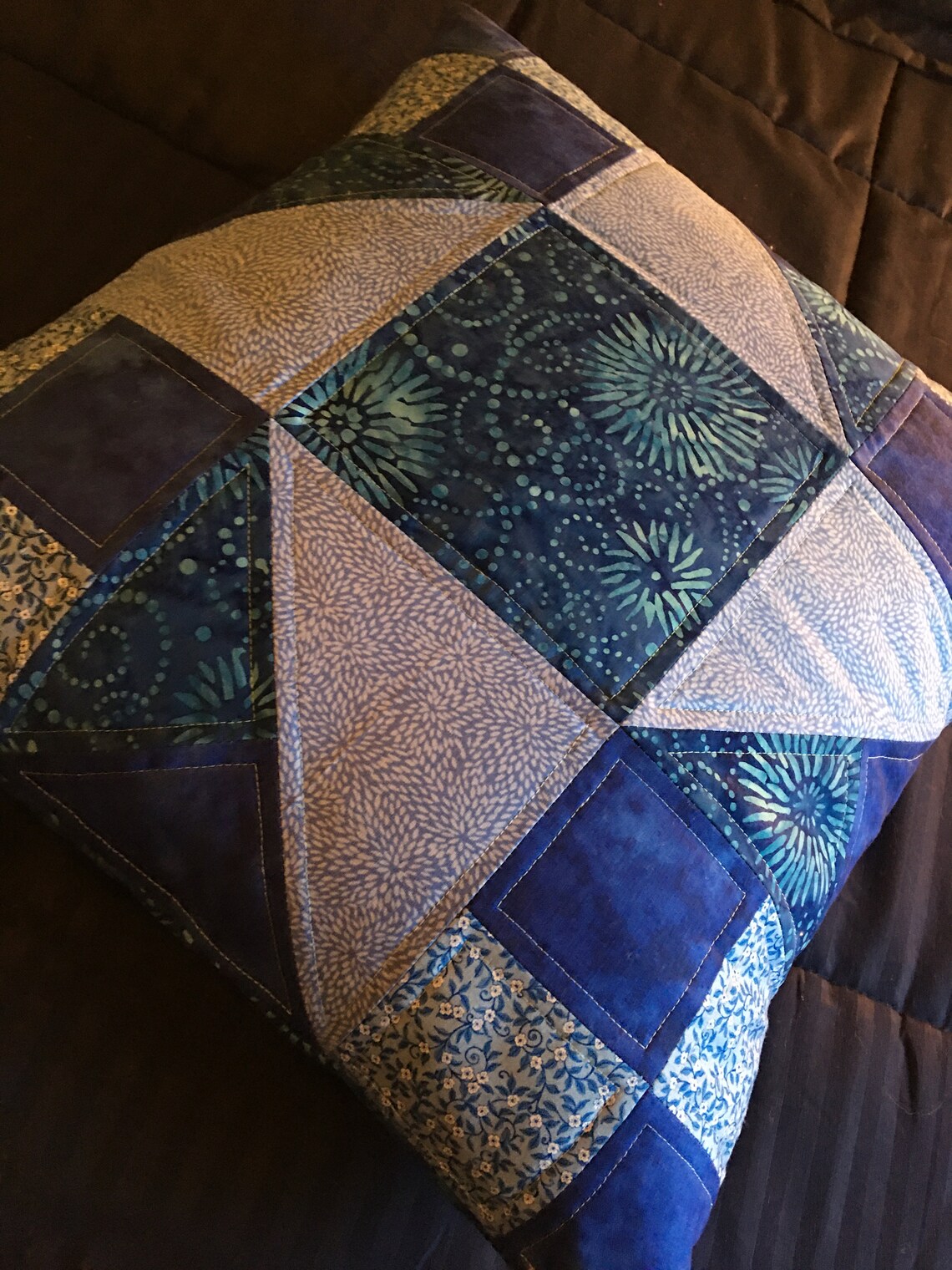 Quilted Throw Pillow Pattern PDF Etsy