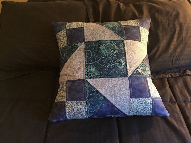 Quilted Throw Pillow Pattern PDF Etsy