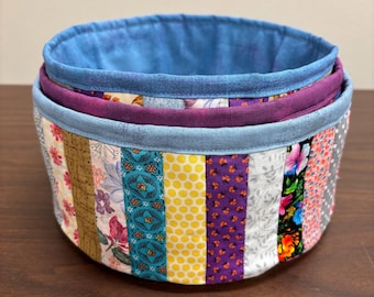 Round Quilted Baskets Pattern - PDF