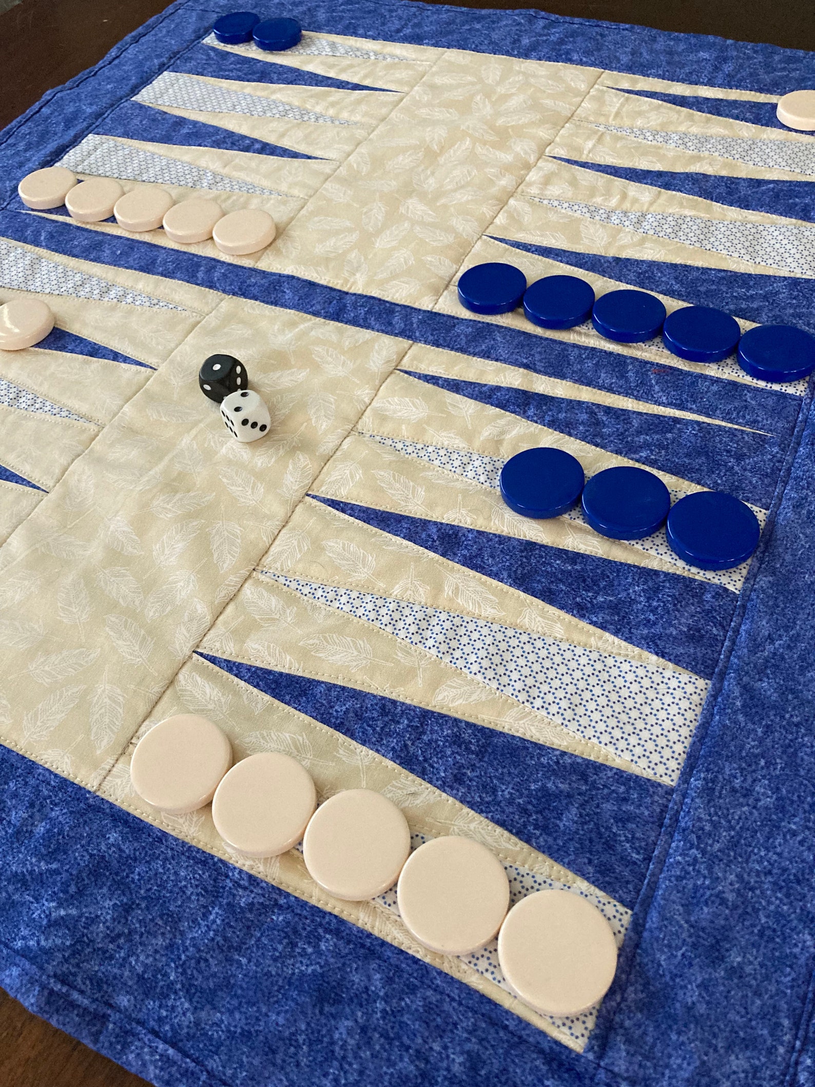 Quilted Backgammon Board Pattern - PDF - Etsy