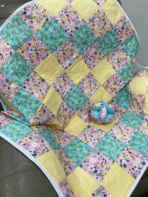 Square Baby Quilt and Segment Ball Pattern PDF Etsy Canada