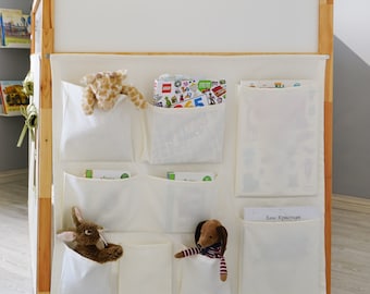 IKEA KURA Curtains with Pockets - Bunk Bed Organiser Side Panel