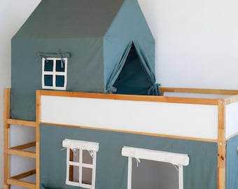 子供用ベッドテント、ツインベッド用キャノピー - IKEA KURA 二段 子供用ベッドテント、ツインベッド用キャノピー - IKEA KURA 二段