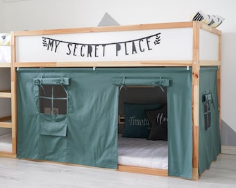 Tende per letto a castello, tenda Kura Ikea, tende per letto Kura