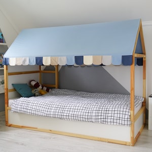 Roof Canopy for IKEA KURA Bed - Scalloped Duck Cotton Cover