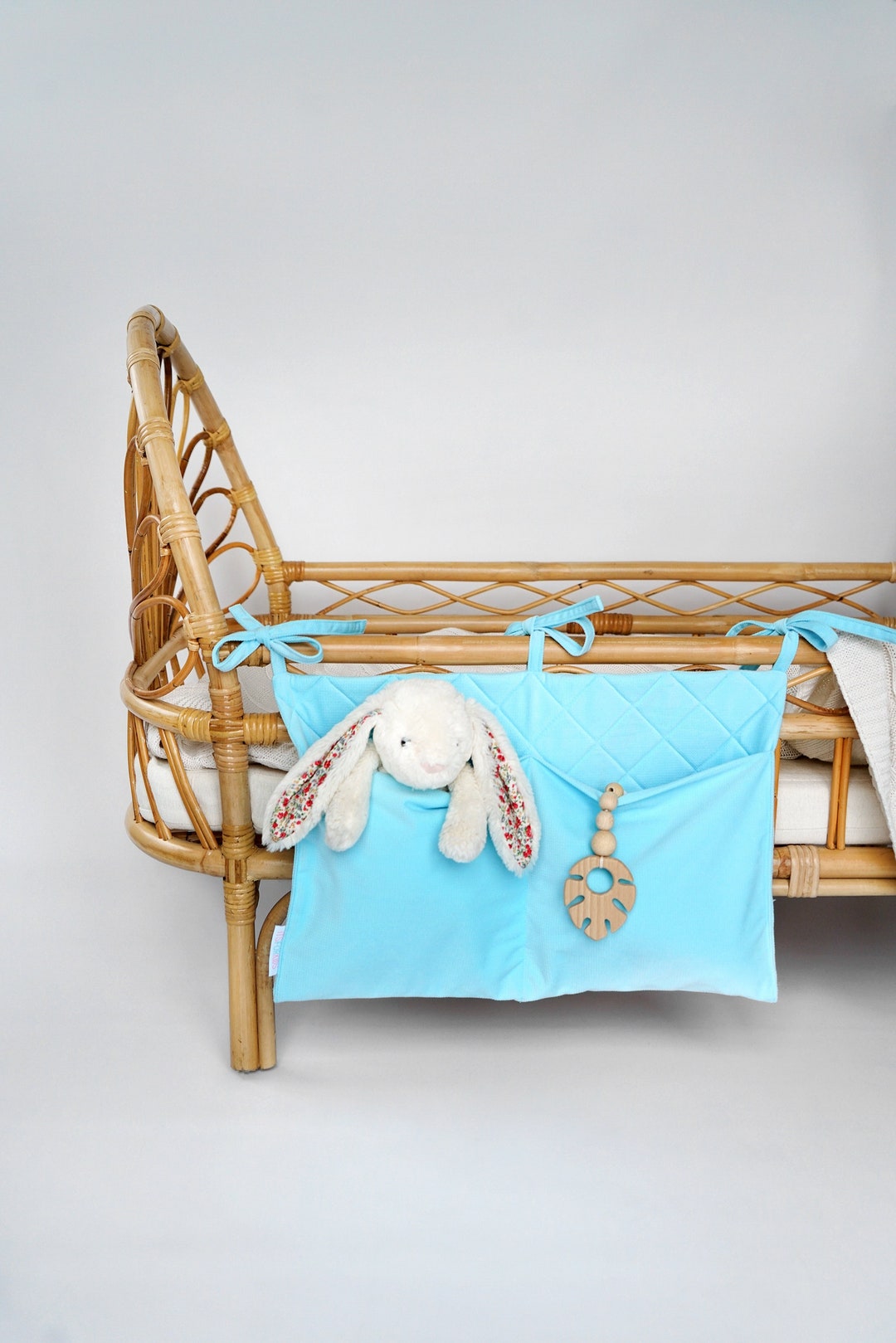 Baby Crib Pocket Organizer, Cot Organizer, Crib Organizer, Hanging