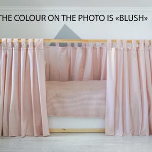 Curtains for Ikea Kura bed, Ikea Kura curtains, Kura bed curtains, House bed canopy, Ikea Kura Hack, Curtains for house bed image 5