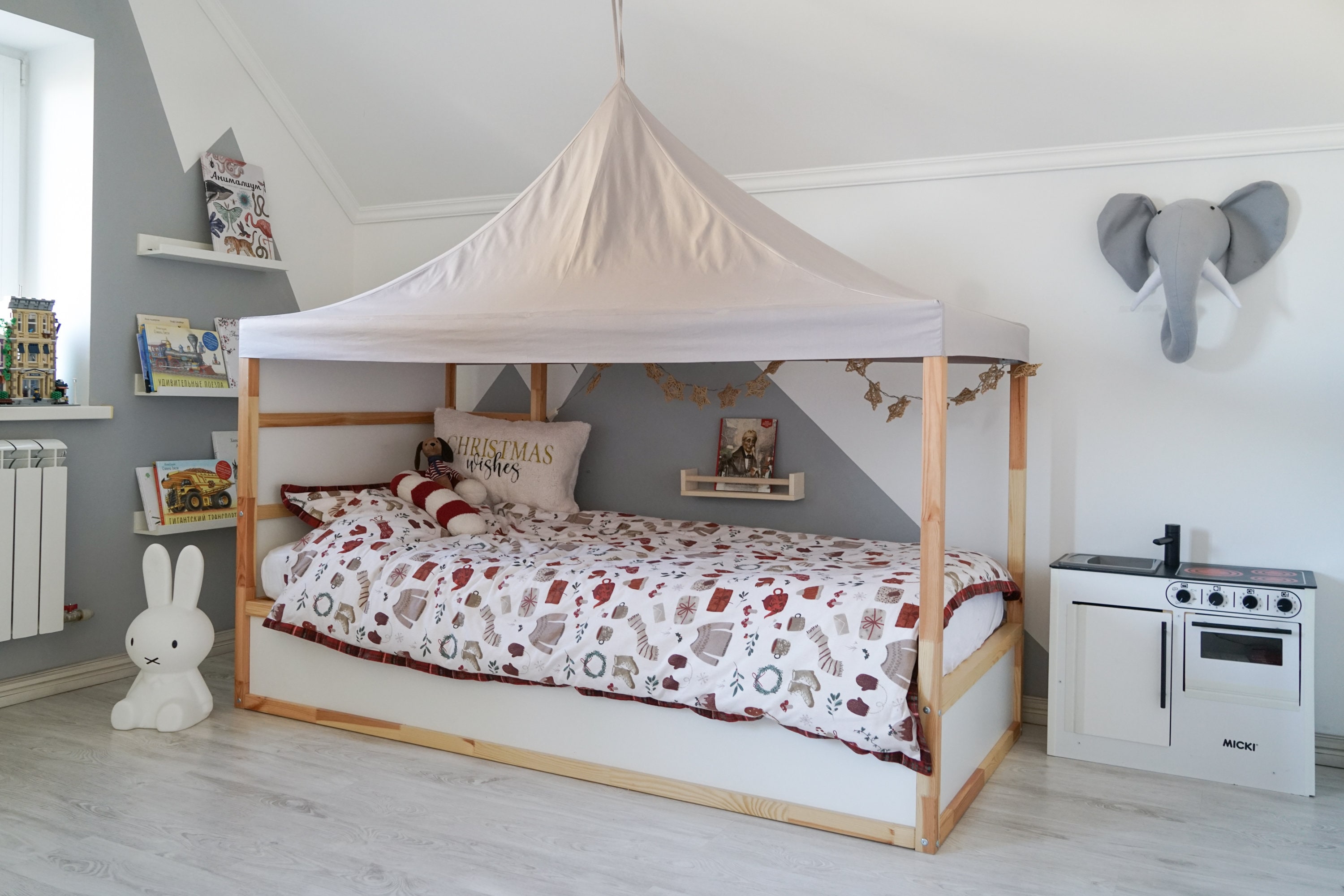 イケアのKuraベッド、Kura二段ベッドプレイテント用ルーフキャノピー