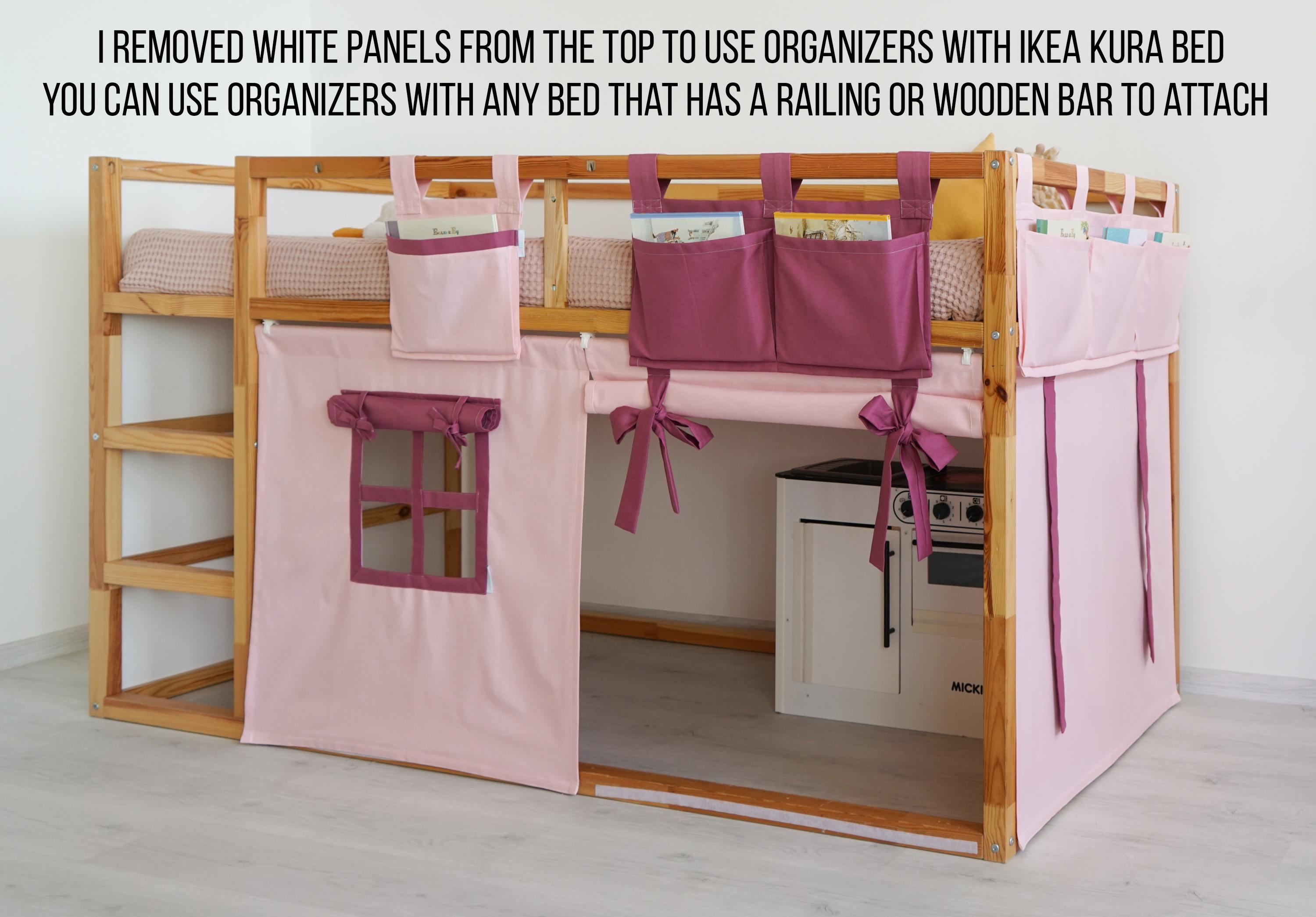 Ikea Kura Organizer, Bunk Bed Organizer, Crib Pocket Organizer, Ikea