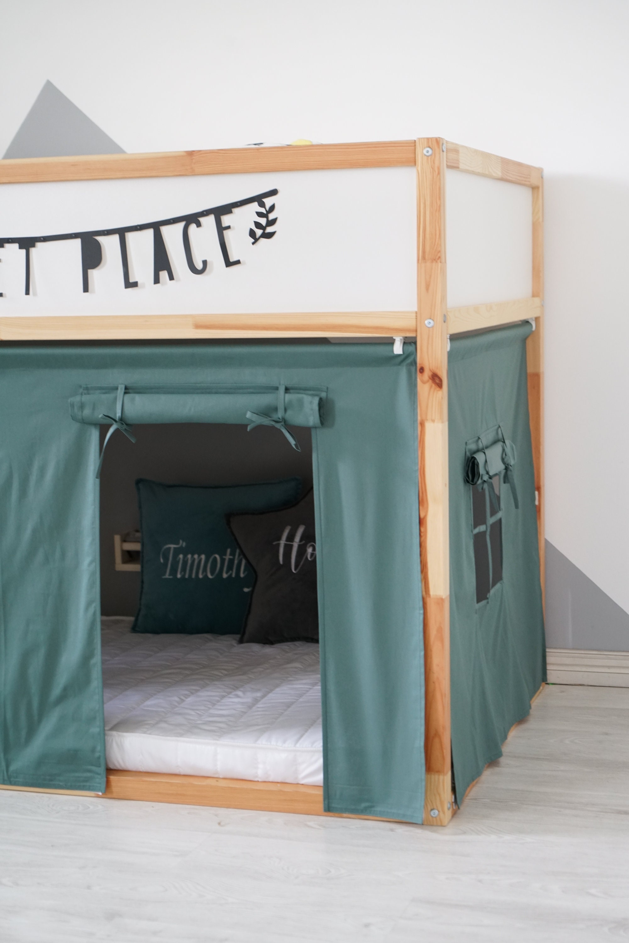 IKEA 2段ベッド KURA KURA reversible bed, white/pine, Twin - IKEA