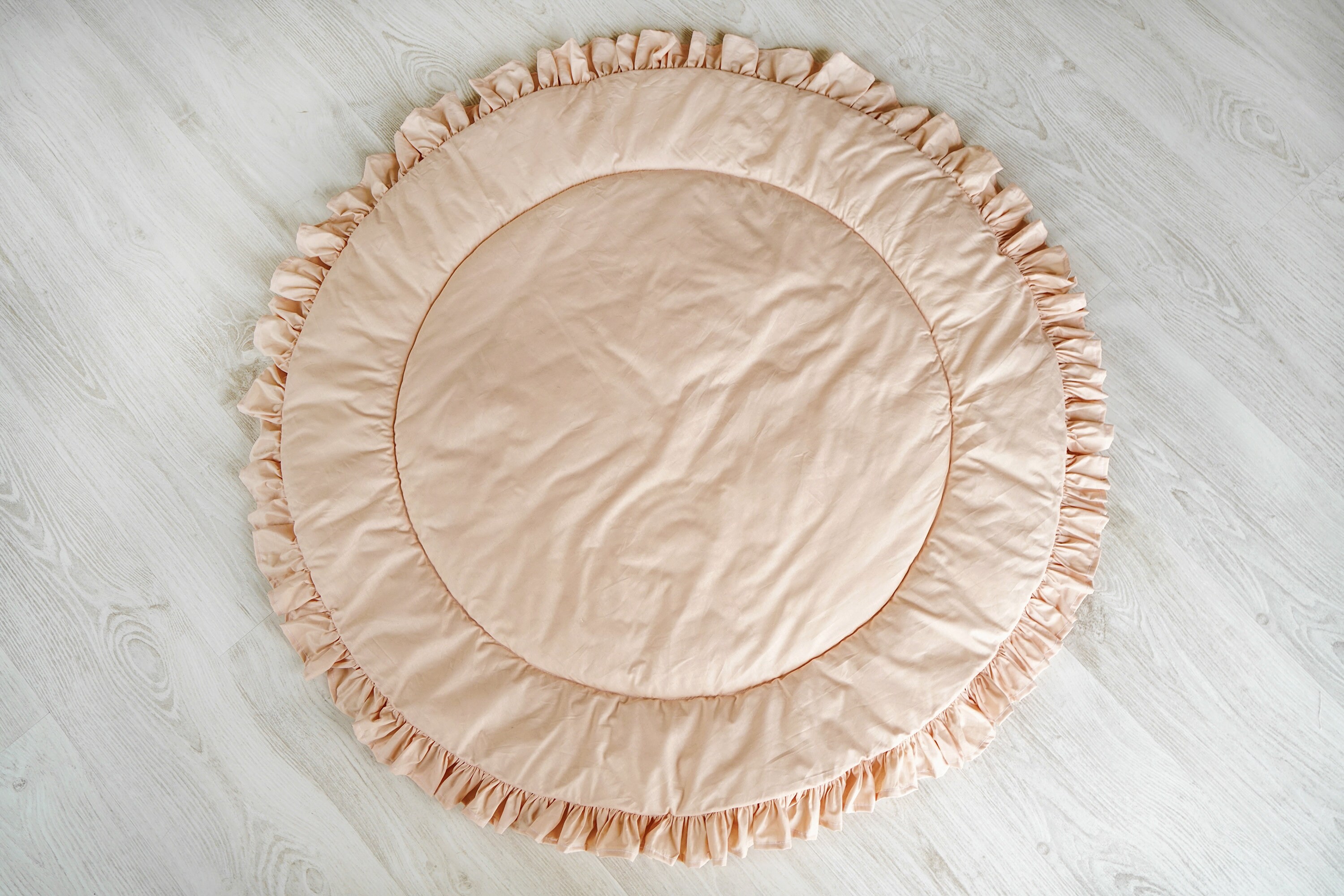 Baby play mat Padded baby play mat Round nursery rug Baby Etsy