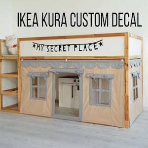 Ikea Kura bed decals, Wall Decal for Ikea Kura, Ikea Kura vinyl sticker, Kura Bed Accessories, Ikea Kura Hack