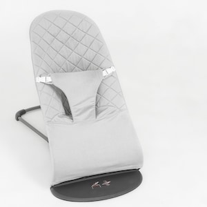 Gray Baby Seat Bouncer Cover Baby Gift Idea Twins Baby Gift Idea Gray Linen Cover Suitable for Babybjorn Bouncer Newborn Gift Etsy