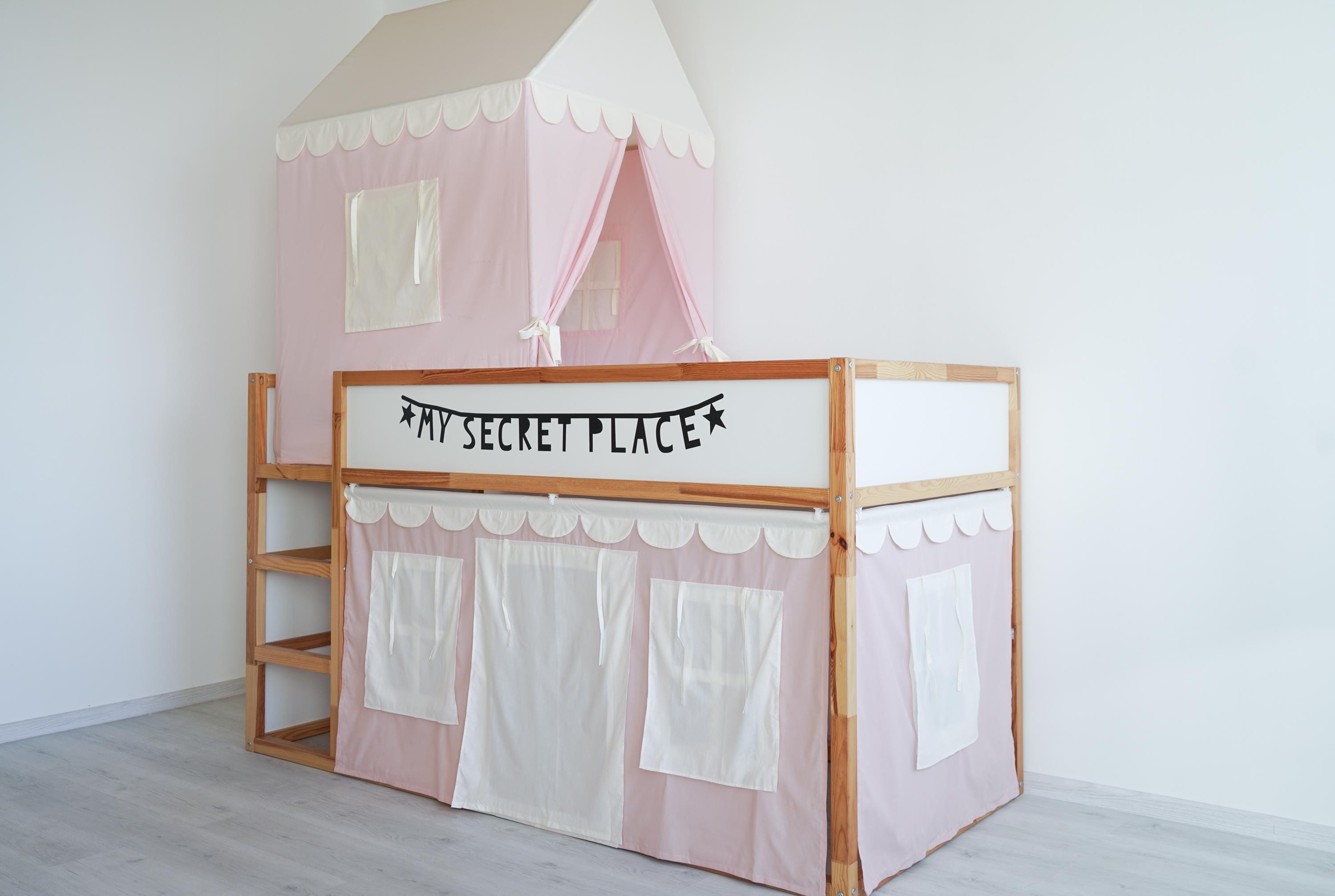 IKEA KURAルーフ、KURAキャノピー - 二段ベッド用ハウスベッドテント
