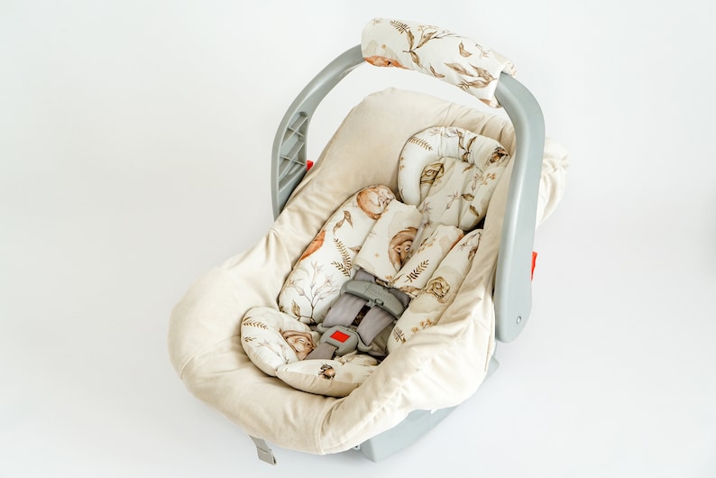 Baby Car Seat Headrest Infant Car Seat Cover Baby Car Seat Etsy
