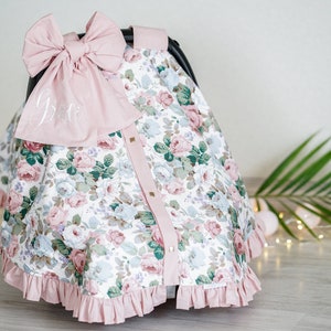 Baby Autositzbezug, Mädchen Autositzbezug, personalisierte Autositzabdeckung, Baby Autositzbezug