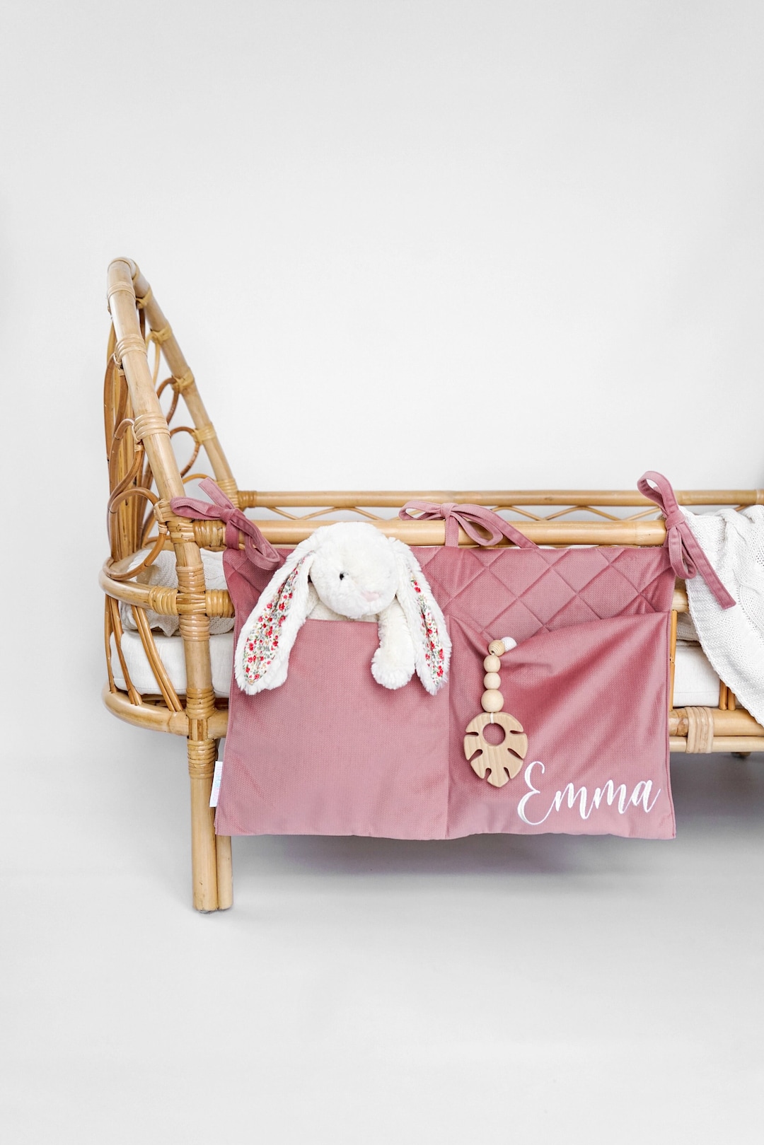 Baby Crib Pocket Organizer, Cot Organizer, Crib Organizer, Hanging