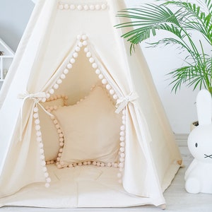 Natural Kids Teepee Tent, Teepee for Kids, Kids Tipi