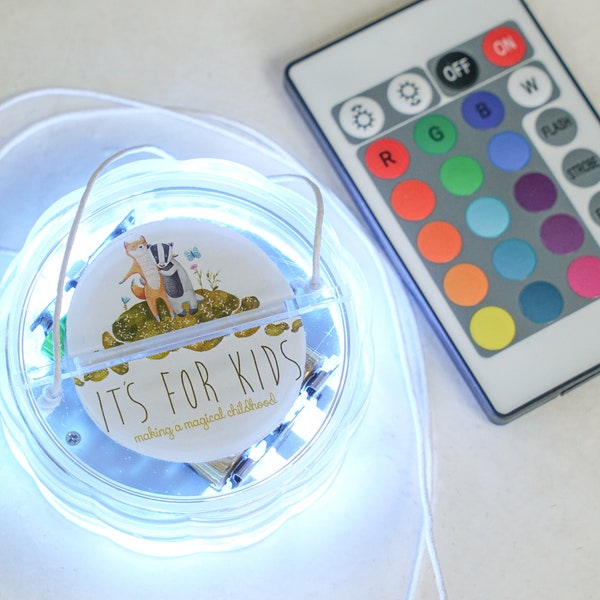 Mehrfarbiges Fernbedienungs-LED-Licht, LED-Lichter für Teepee, LED-Batteriebetriebene Lichter für Kinder Teepee