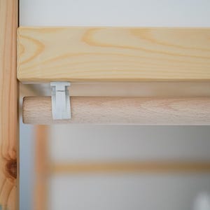 Houten staaf voor Ikea Kura-gordijnen, Ikea Kura-stokken voor gordijn, stokken voor Ikea Kura-gordijnen, Ikea Kura-bedgordijnroede