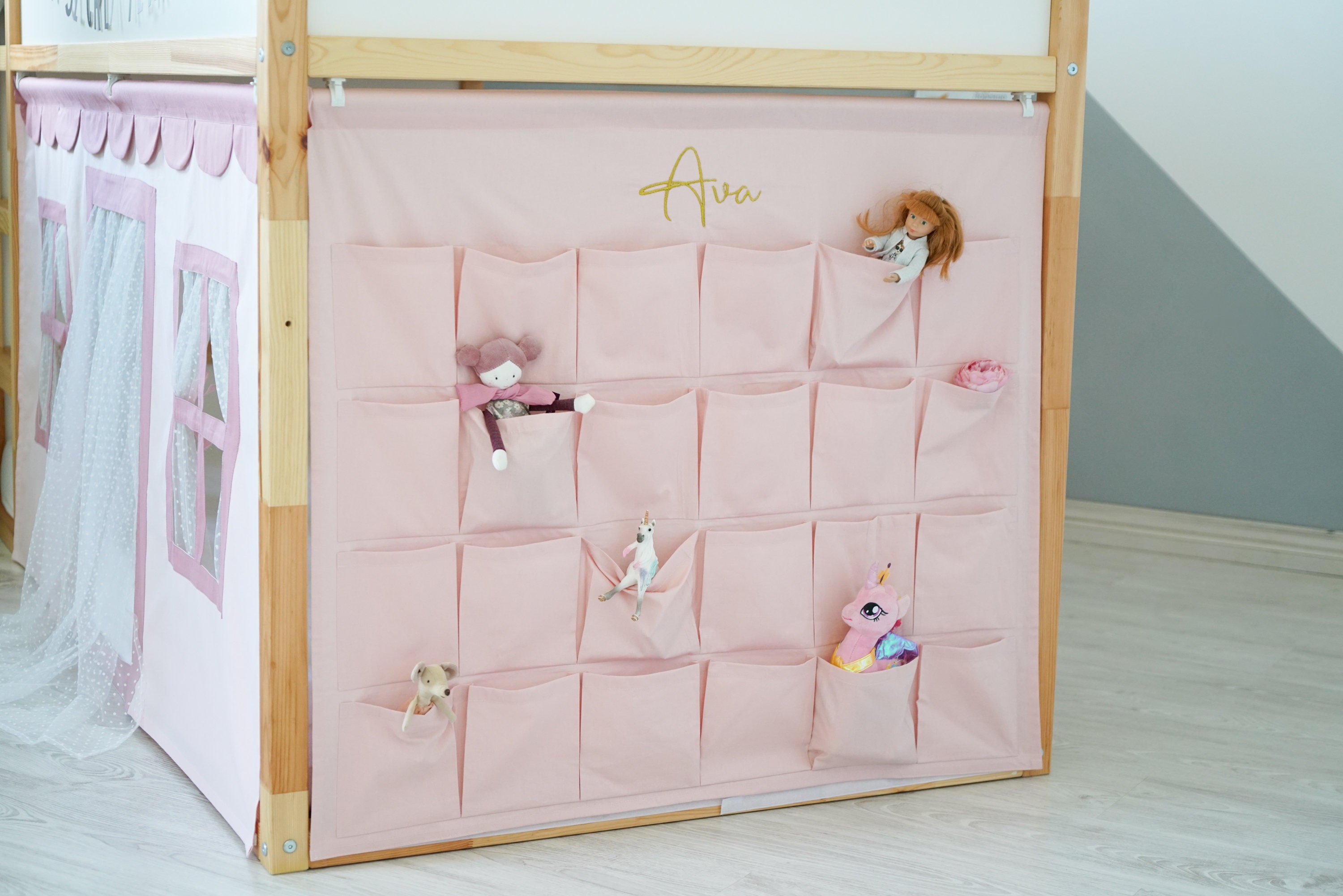 Bunk bed sale tidy pockets ikea