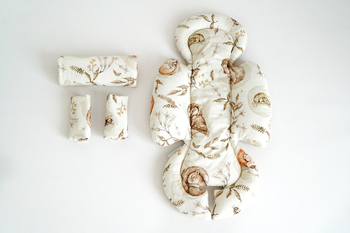 Baby Car Seat Headrest Infant Car Seat Cover Baby Car Seat Etsy