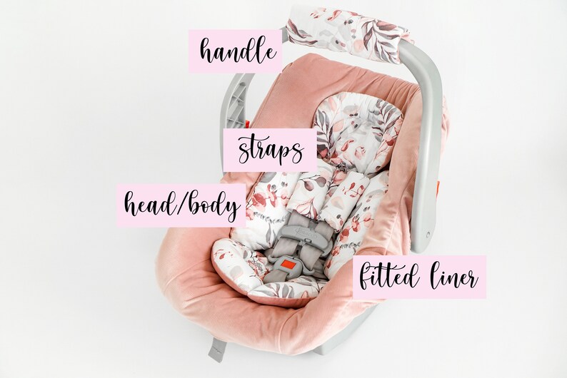 Baby Headrest Cushion Set Infant Car Seat Head Support Baby Etsy