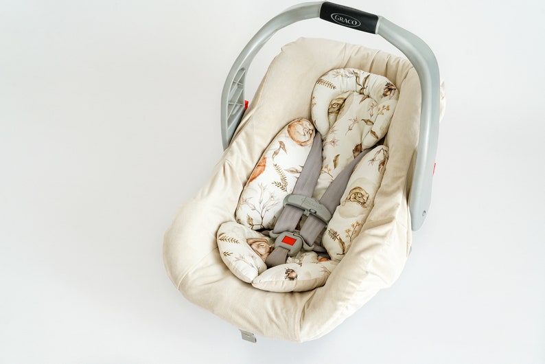 Baby Car Seat Headrest Infant Car Seat Cover Baby Car Seat Etsy