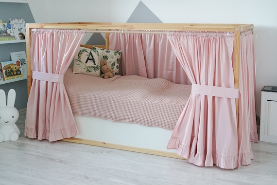 Ikea pink bed canopy top