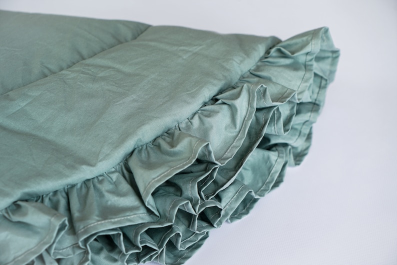 Hard Base Ruffle Mat Baby Play Mat, Round Nursery Rug, Ruffled Baby Activity Mat, Play Mat ...
