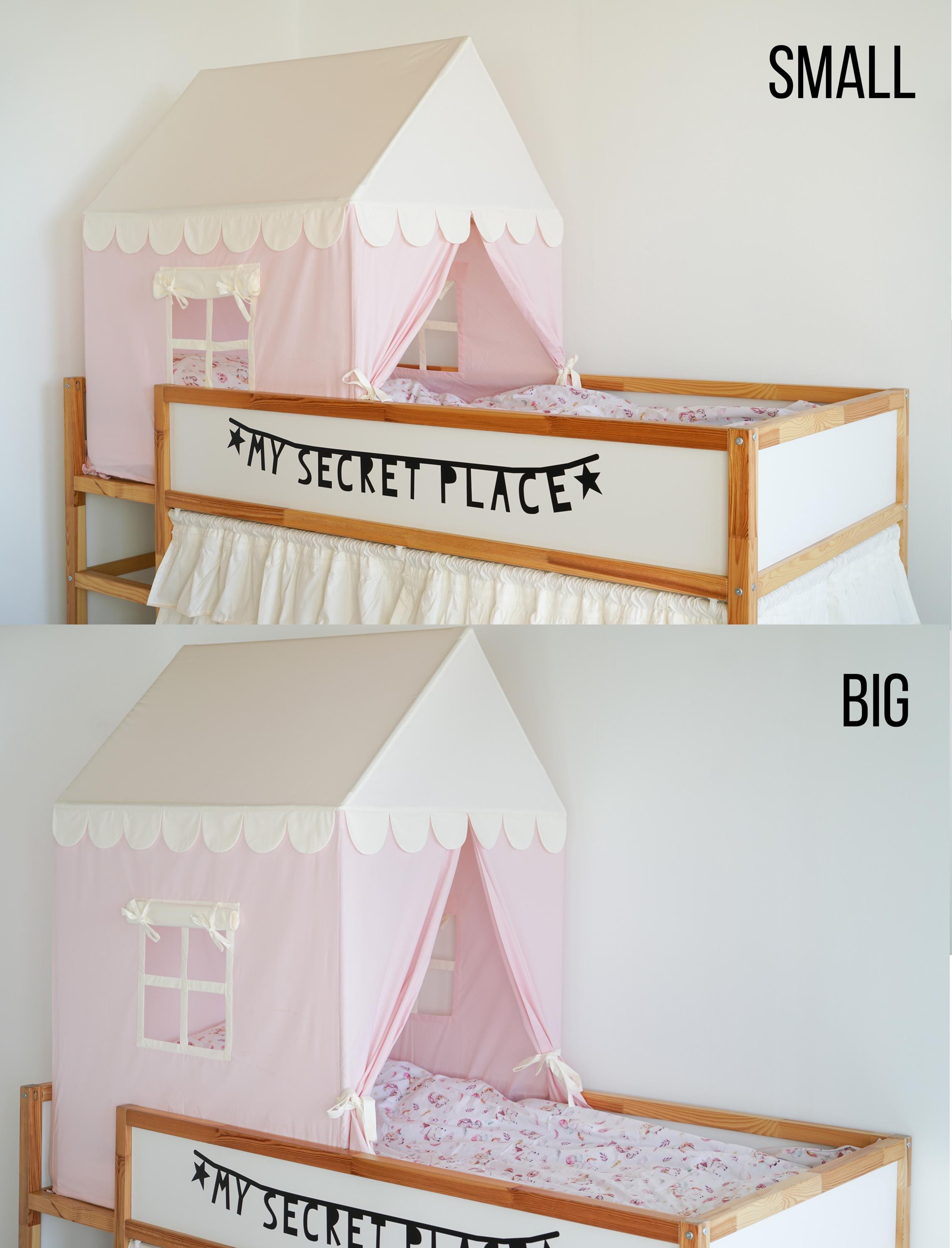 Ikea Kura Roof、Ikea Kura Canopy、ツインベッドテント、子供用ベッド 