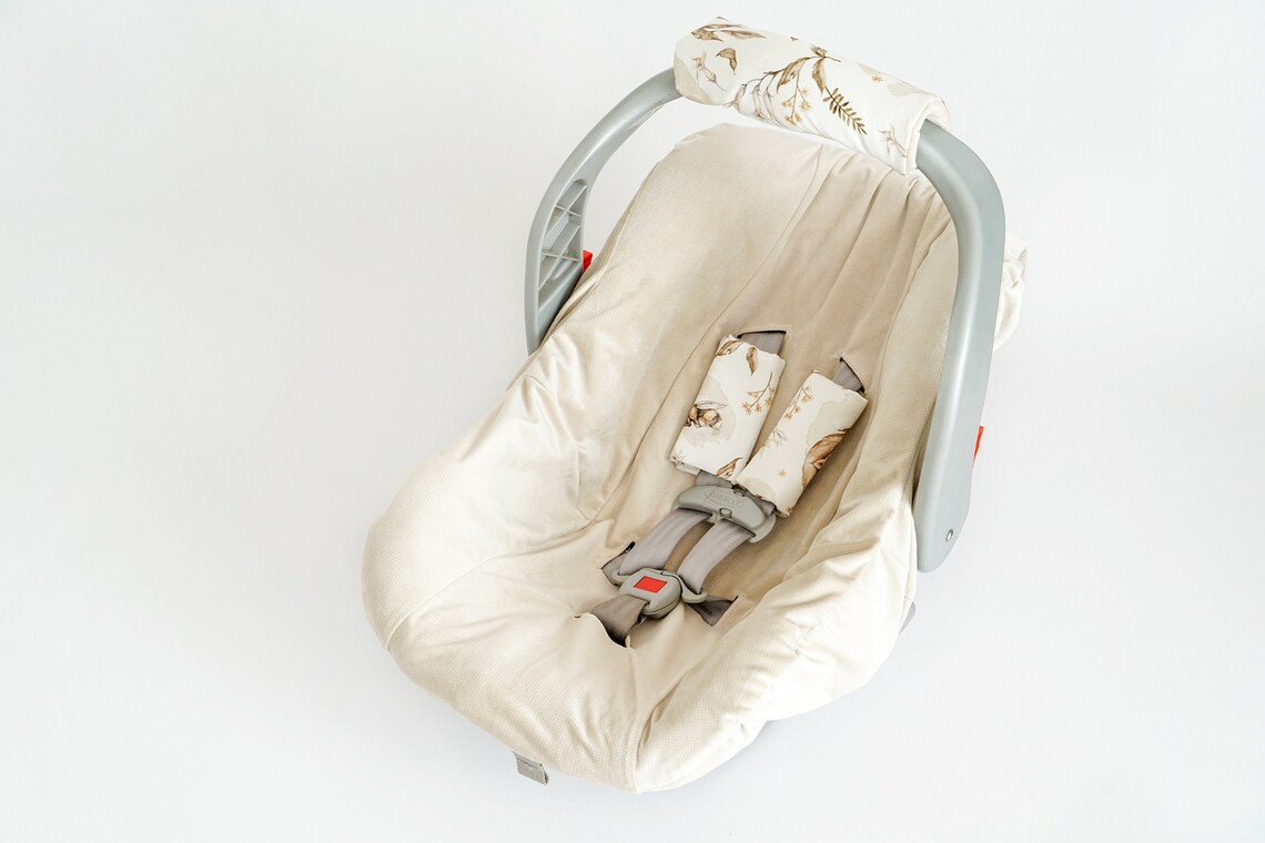 Baby Car Seat Headrest Infant Car Seat Cover Baby Car Seat Etsy