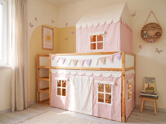 IKEA KURAルーフ、KURAキャノピー - 二段ベッド用ハウスベッドテント