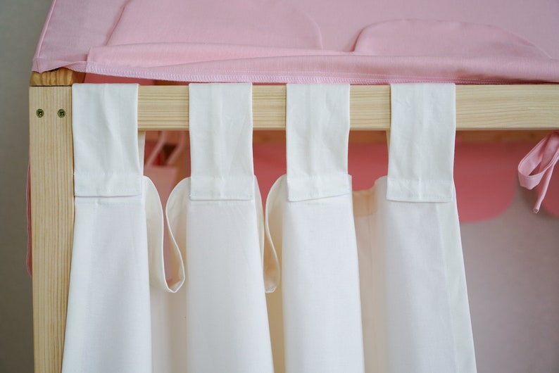Customized Montessori Bed Canopy, Montessori Bed Curtains, House Bed Curtains, House Bed Canopy, Canopy for Bed Frame, House Bed Tent image 5