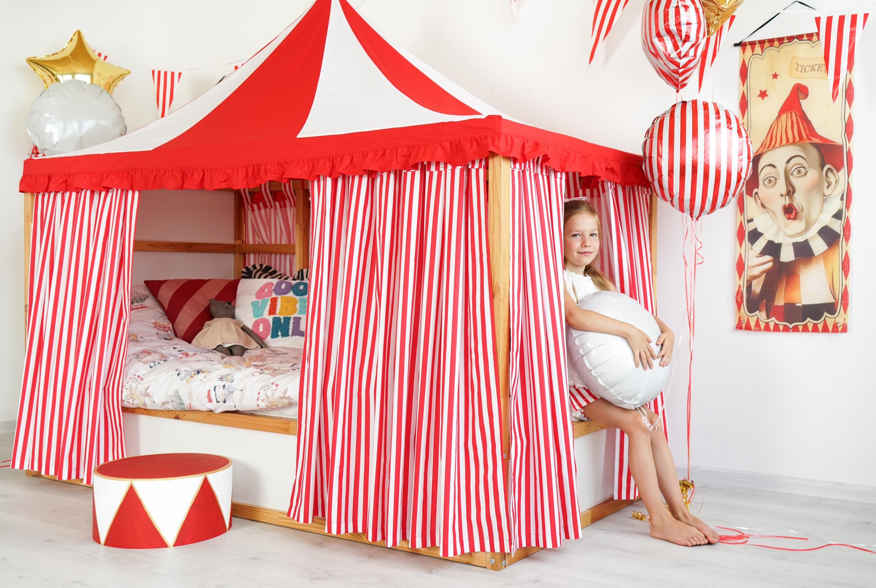 Ikea Kura Circus Canopy, Kura Bed Curtains - Etsy