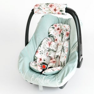 Headrest Cushion Set, Car Seat Head Support, Carseat Headrest strap covers, Car seat Liner, Carseat cushion pillow