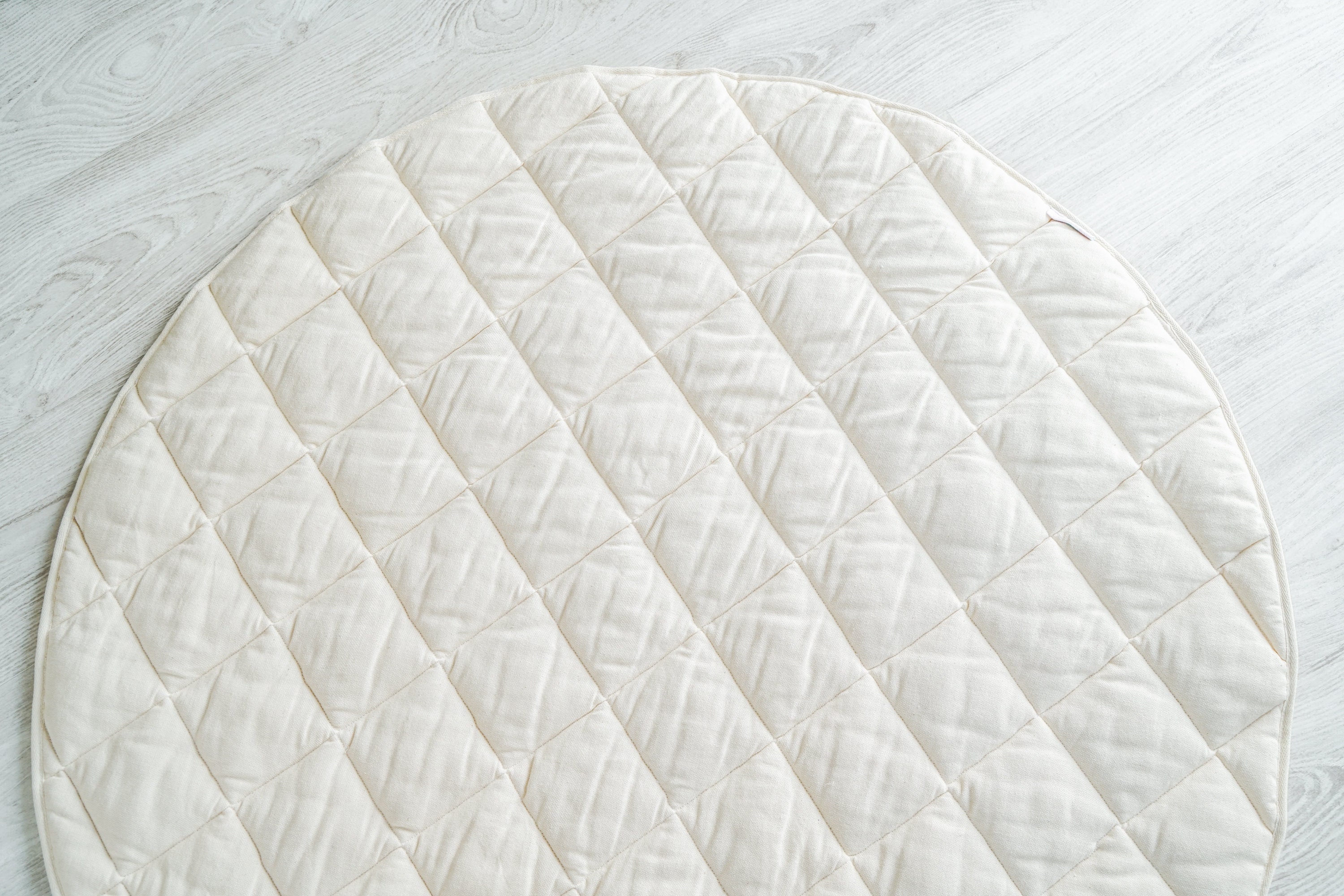 Round padded baby play mat Round nursery rug Baby activity Etsy