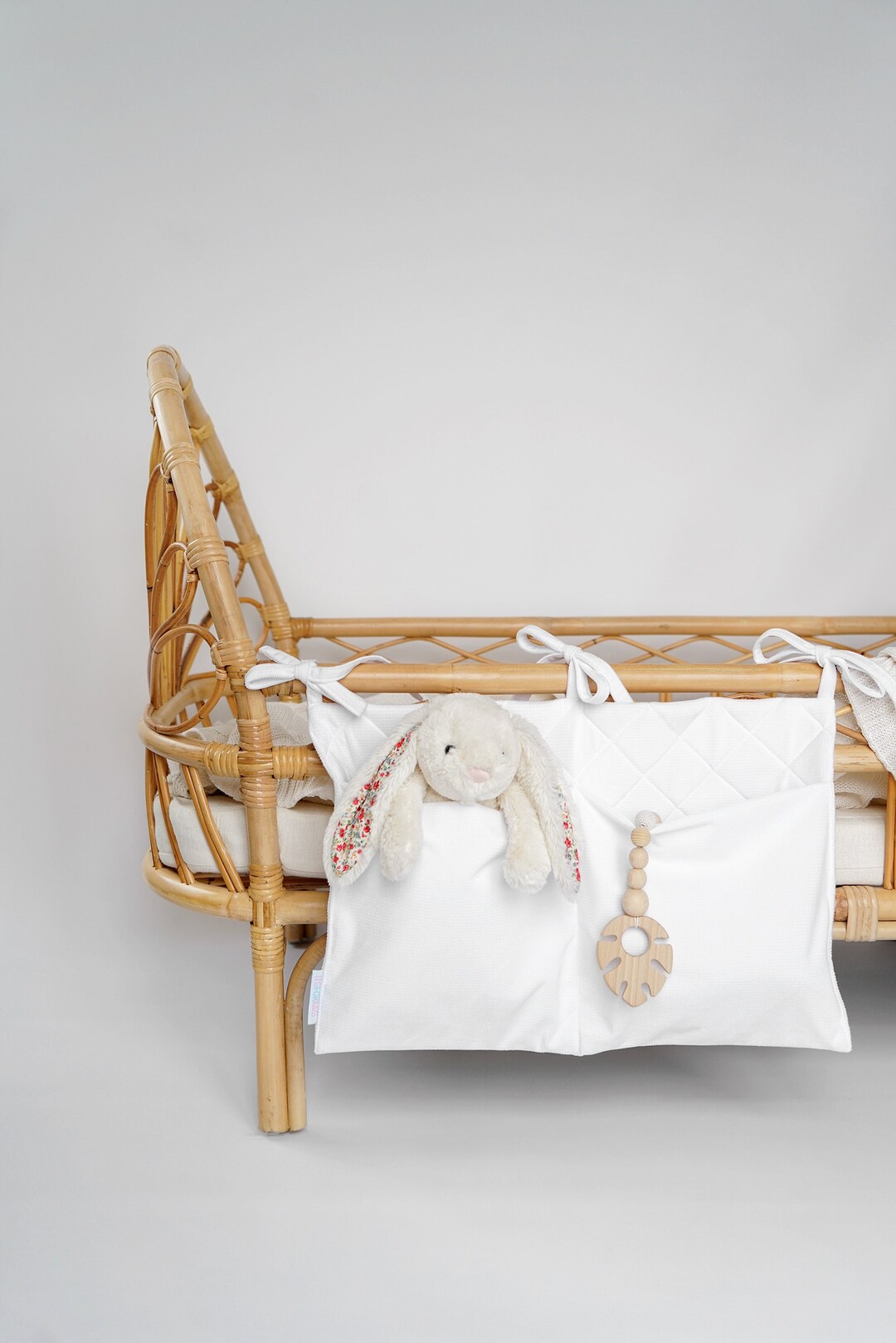 Baby Crib Pocket Organizer, Cot Organizer, Crib Organizer, Hanging