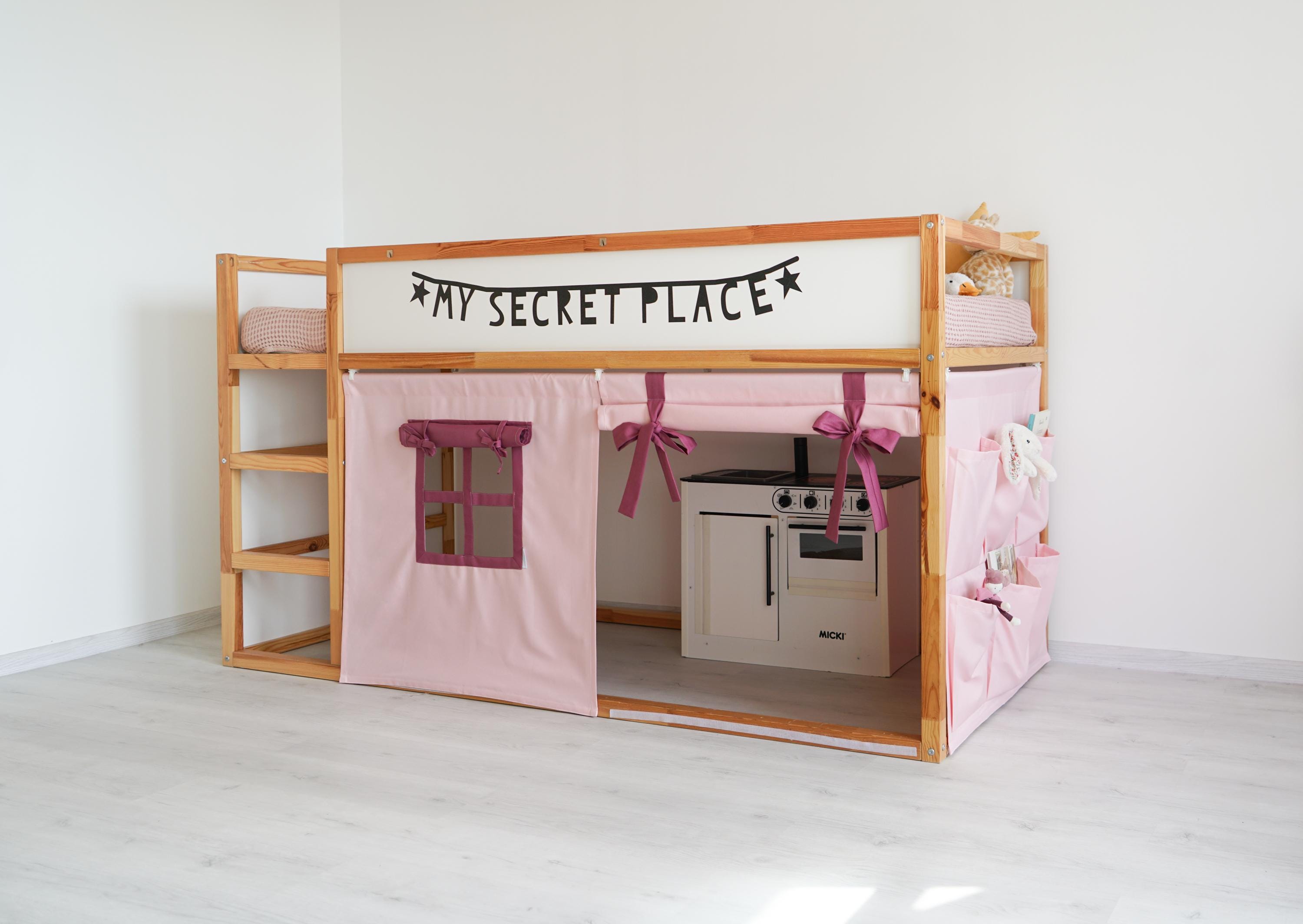 IKEA KURA用カーテン - 窓付き二段ベッドプレイハウス - Etsy 日本