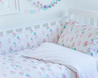 Baby Bedding, Girl Bedding, Crib Bedding, Girl Crib Bedding, Kids Bedding, Toddler Bedding, Girl Duvet Cover, Duvet Cover, Baby Shower Gift