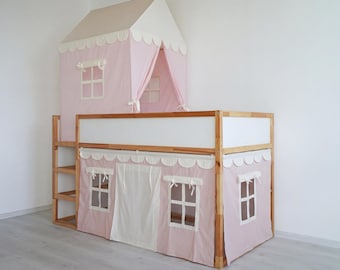 IKEA 子供用 ロフトベッド 眠ったり勉強したり遊んだりできる楽しい