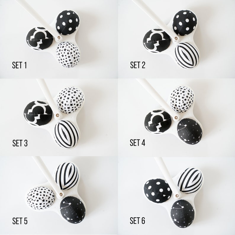 Black and white balls for Mamaroo, Mamaroo Balls, 4moms balls, RockaRoo Balls image 2